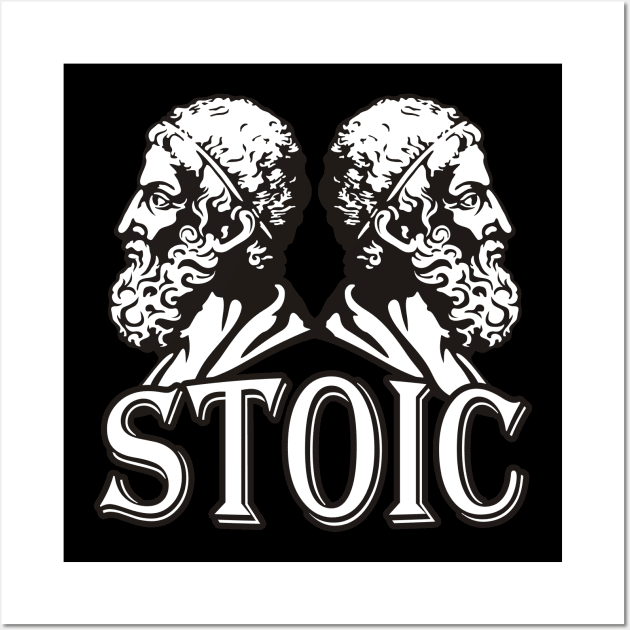 Stoic Philosopher Wall Art by Foxxy Merch